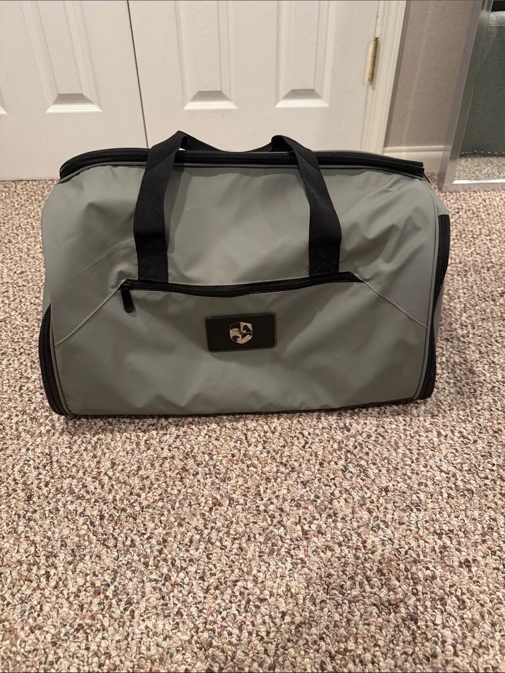 Grey Men's Travel Duffel Suit Bag